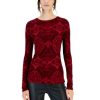 Women INC International Concepts | Flash Sale Inc International Concepts Women'S Printed Ribbed Crewneck Top, Created For Macy'S Dia Dye D