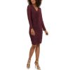 Women INC International Concepts | Deals Inc International Concepts Women'S V-Neck Ruched Mesh Dress, Created For Macy'S