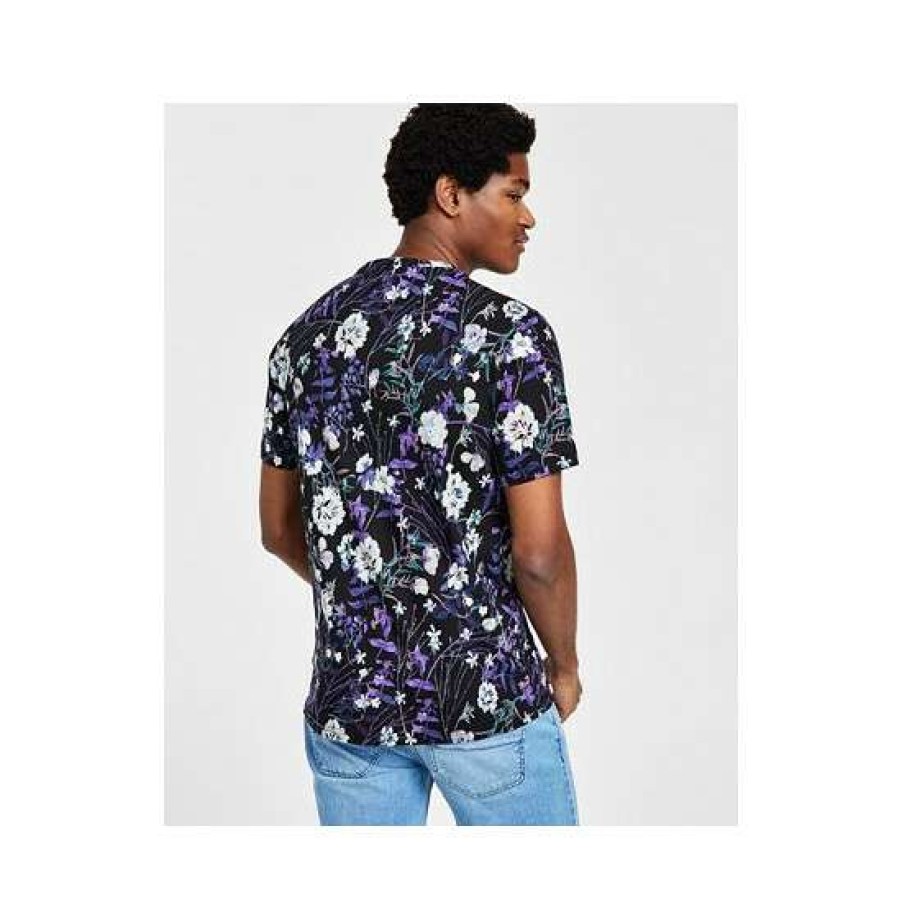 Men INC International Concepts | Best Sale Inc International Concepts Men'S Taslima Classic-Fit Short-Sleeve Floral T-Shirt, Created For Macy'S