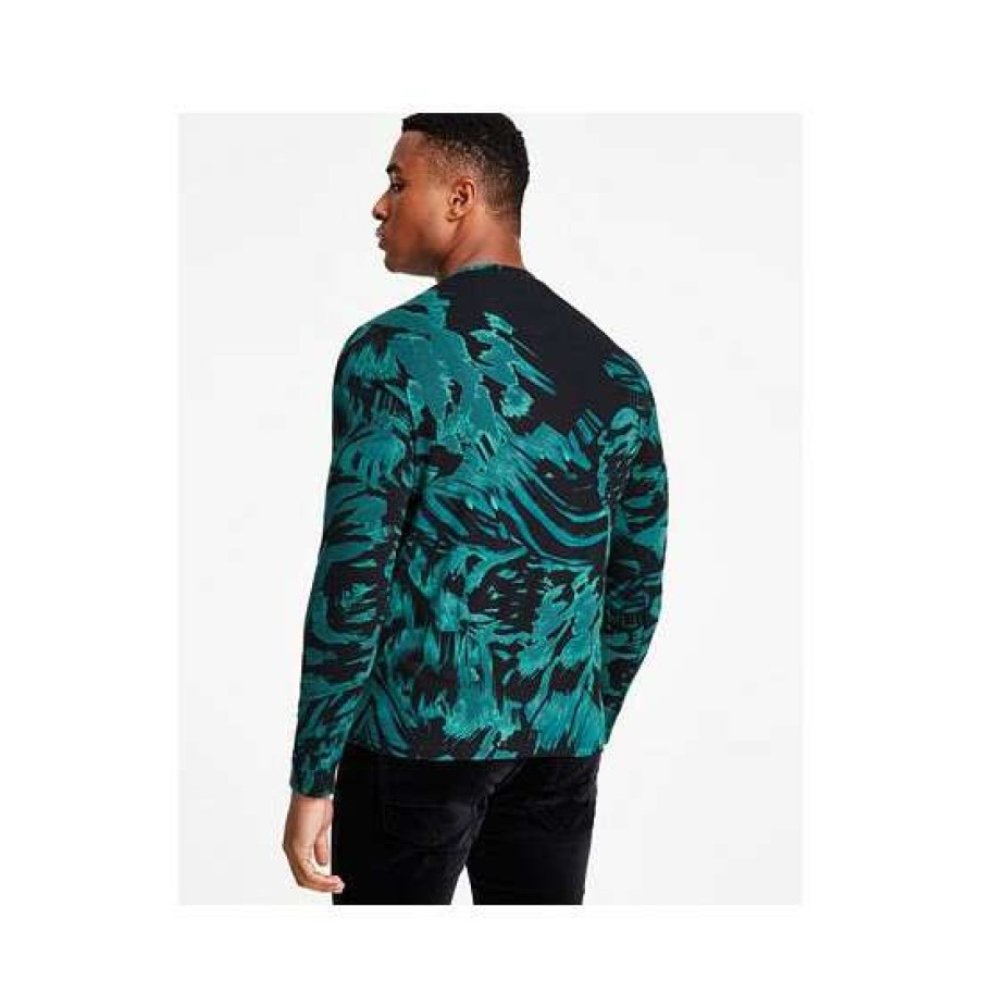 Men INC International Concepts | Promo Inc International Concepts Samson Abstract Rainforest Graphic Long-Sleeve T-Shirt, Created For Macy'S Rain Forest