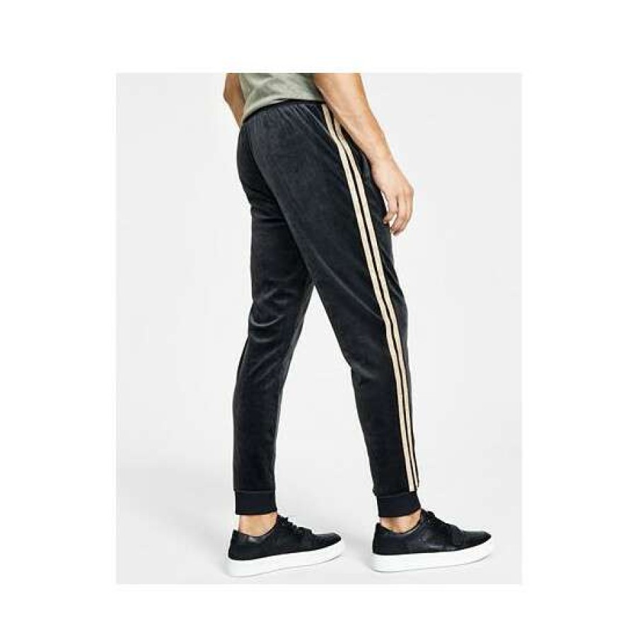 Men INC International Concepts | New Inc International Concepts I.N.C. International Concepts Men'S Regular-Fit Side Stripe Velour Joggers, Created For Macy'S