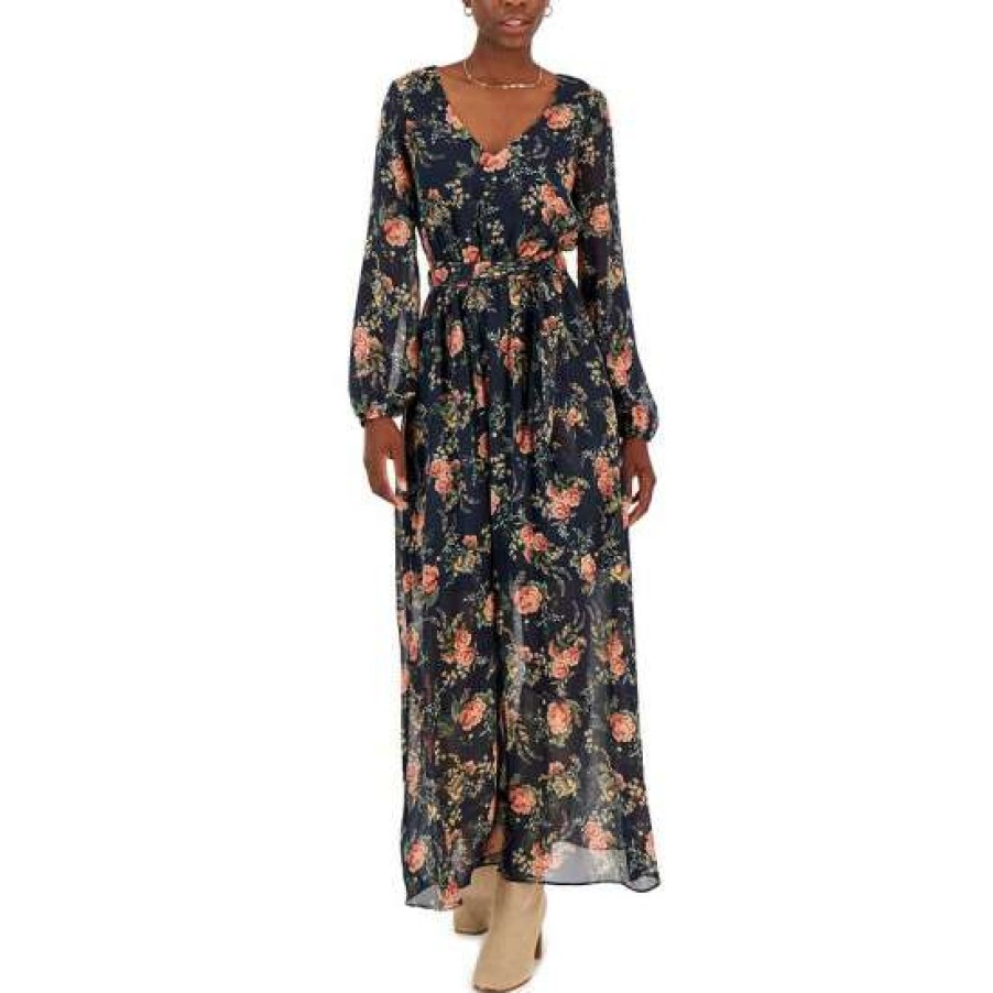 Women INC International Concepts | Best Sale Inc International Concepts Inc Printed Tie-Waist Maxi Dress, Created For Macy'S Tidal Combo