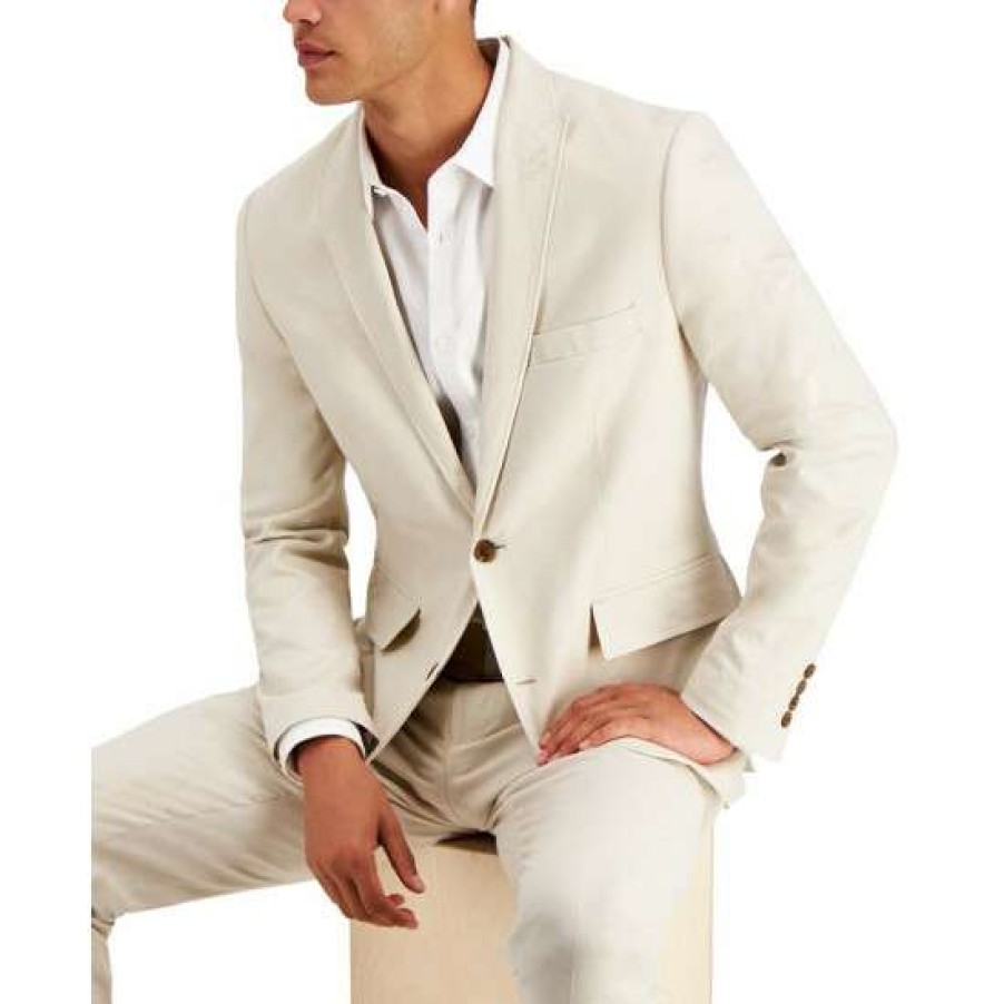 Men INC International Concepts | Promo Inc International Concepts Men'S Slim-Fit Stretch Linen Blend Suit Jacket, Created For Macy'S