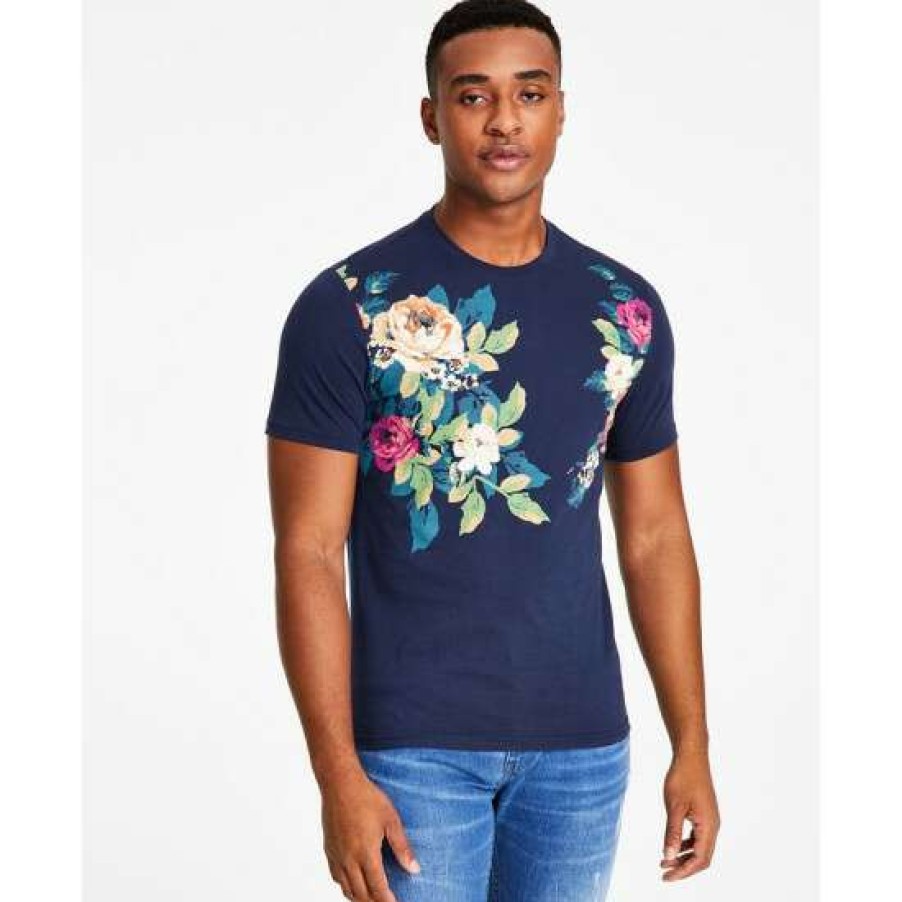 Men INC International Concepts | Outlet Inc International Concepts Men'S Andres Floral Graphic T-Shirt, Created For Macy'S