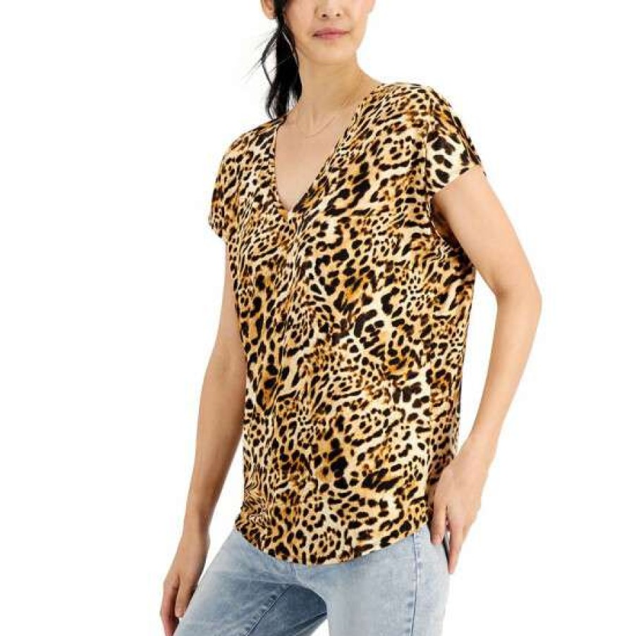 Women INC International Concepts | Best Sale Inc International Concepts Women'S Cheetah-Print Tunic, Created For Macy'S Caterina Cheetah