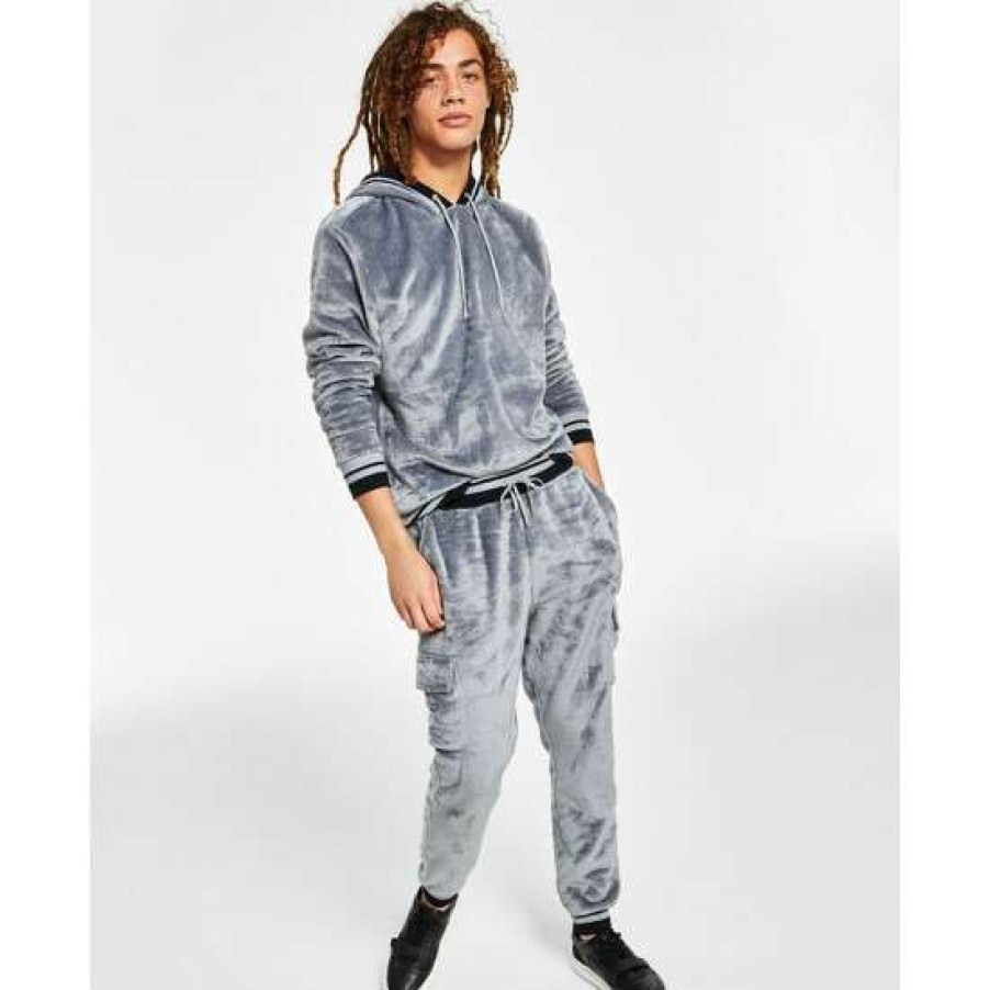 Men INC International Concepts | Promo Inc International Concepts I.N.C. International Concepts Men'S Regular-Fit Ribbed Velour Cargo Joggers, Created For Macy'S