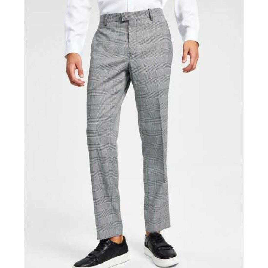 Men INC International Concepts | Best Reviews Of Inc International Concepts Men'S Slim-Fit Glen Plaid Pants, Created For Macy'S Deep Black