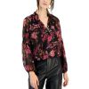 Women INC International Concepts | Hot Sale Inc International Concepts Women'S Slit-Sleeve Ruffled-Neck Top, Created For Macy'S Fiona Garden