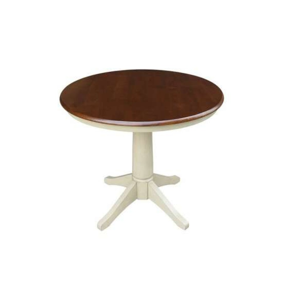 Furniture INC International Concepts | Best Pirce International Concepts 36 Round Top Pedestal Table 28.9H Dark Brown