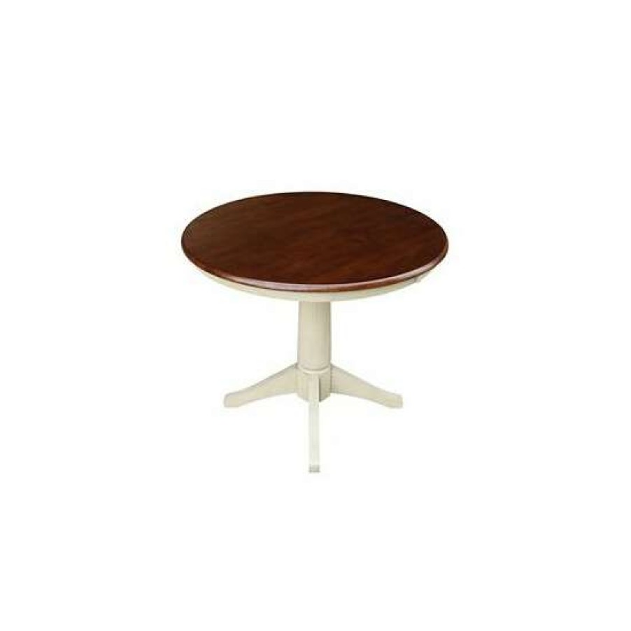 Furniture INC International Concepts | Best Pirce International Concepts 36 Round Top Pedestal Table 28.9H Dark Brown