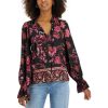 Women INC International Concepts | Discount Inc International Concepts Women'S Floral-Print Tie-Neck Blouse, Created For Macy'S Stella Bouquet