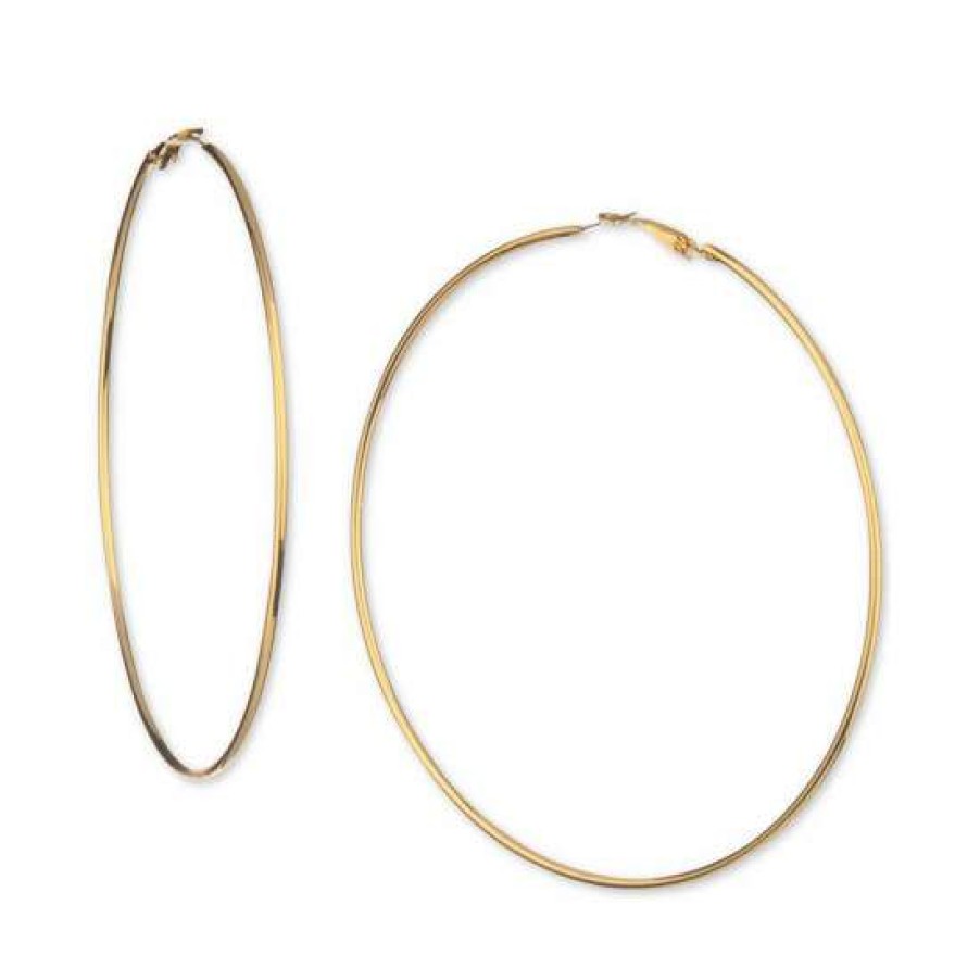 Jewelry & Watches INC International Concepts | Discount Inc International Concepts Extra-Large Thin Hoop Earrings, 3.15, Created For Macy'S