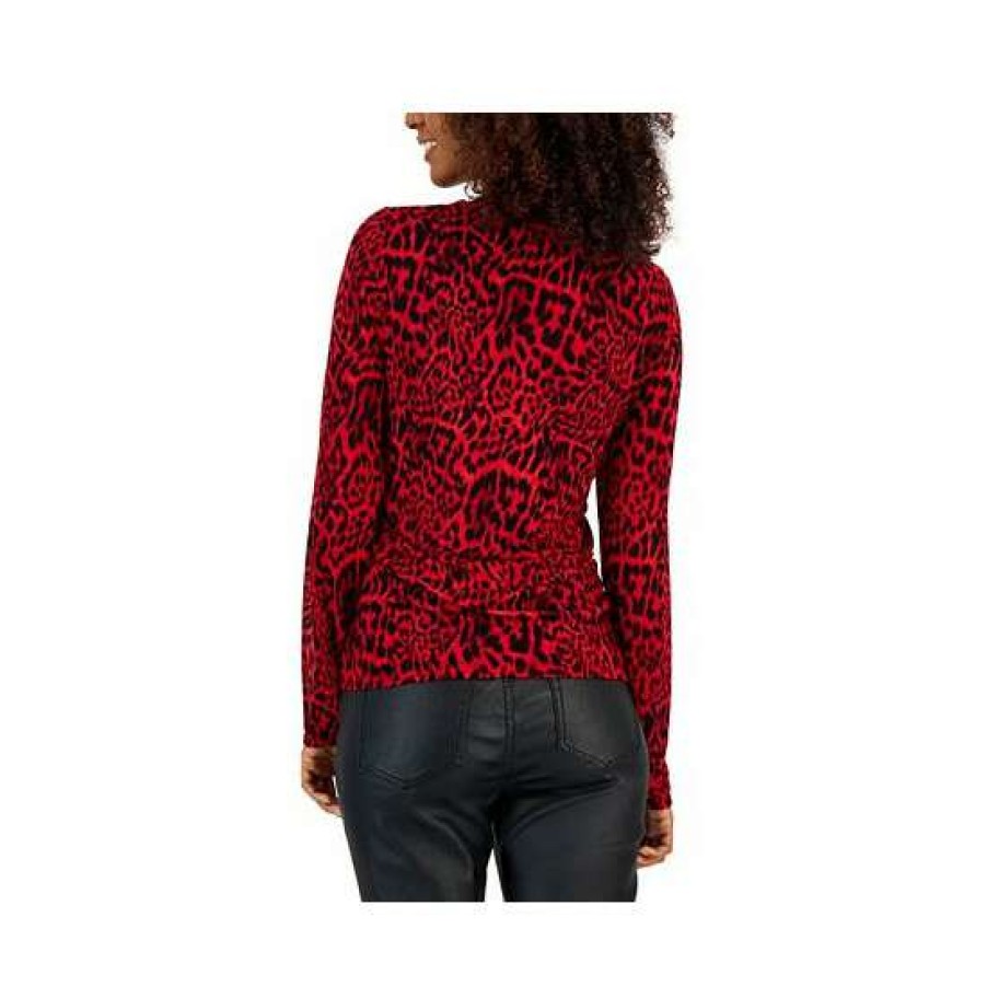 Women INC International Concepts | Hot Sale Inc International Concepts Women'S Printed Mesh Top, Created For Macy'S Chantal Cheetah