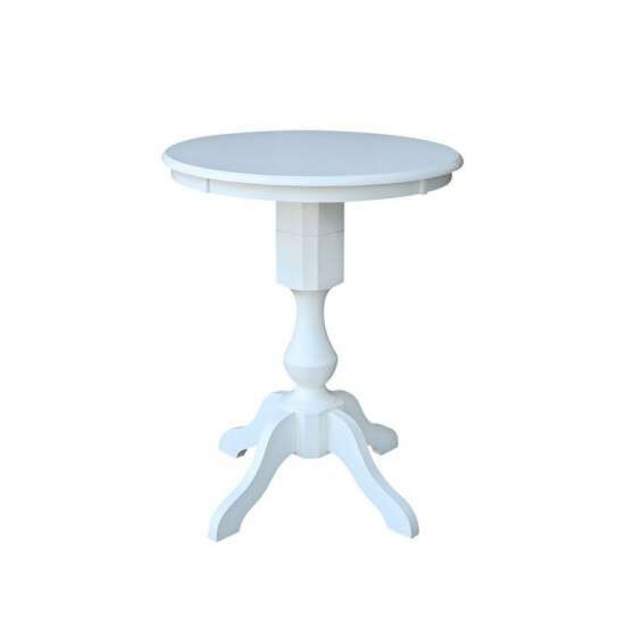 Furniture INC International Concepts | Coupon International Concepts 30 Round Top Pedestal Table- 34.9H White