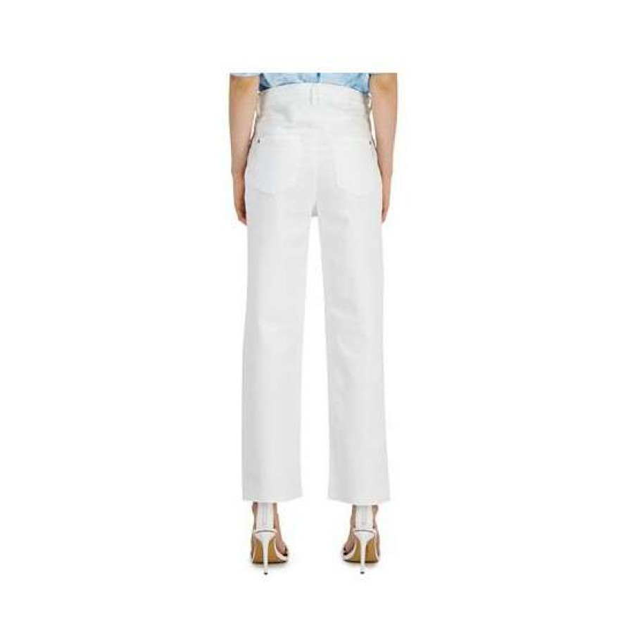 Women INC International Concepts | Discount Inc International Concepts Women'S High Rise Ripped Straight-Leg Jeans, Created For Macy'S White