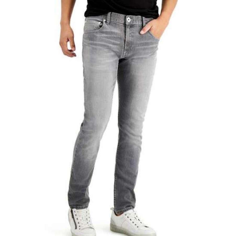 Women INC International Concepts | Wholesale Inc International Concepts Men'S Grey Skinny Jeans, Created For Macy'S Grey Wash