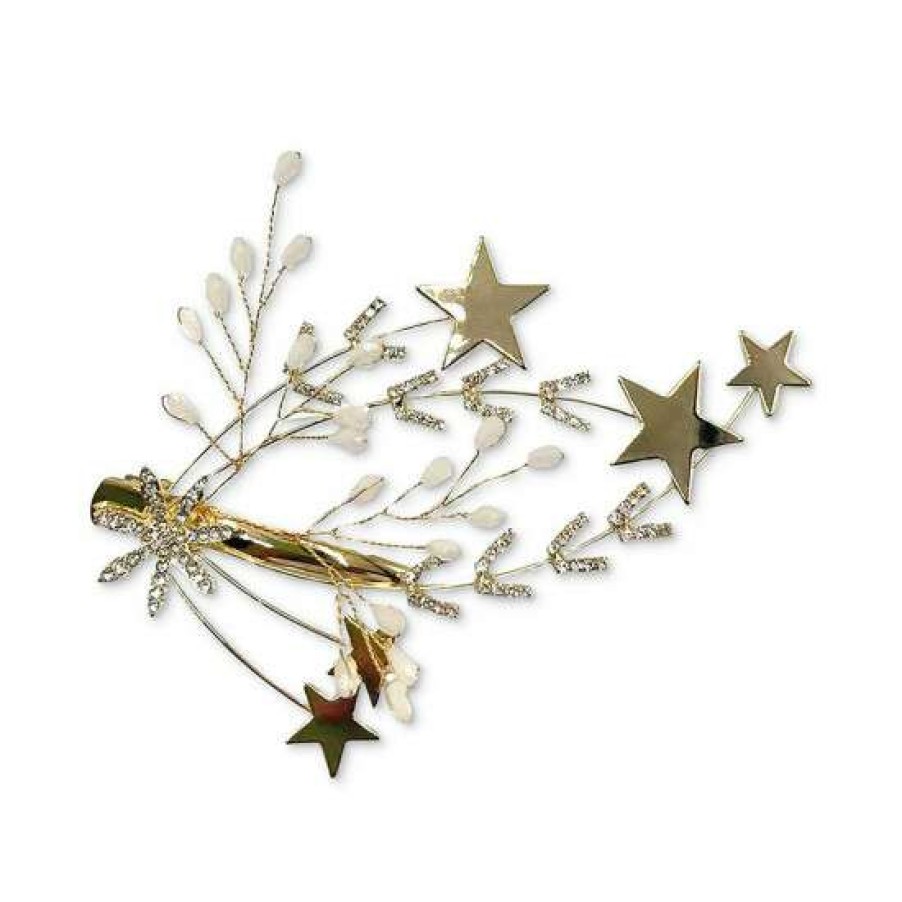 Jewelry & Watches INC International Concepts | Buy Inc International Concepts Gold-Tone Bead Starburst Hair Clip, Created For Macy'S Crystal