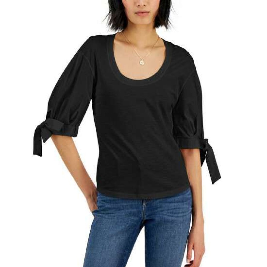 Women INC International Concepts | Best Pirce Inc International Concepts Women'S Tie-Sleeve Top, Created For Macy'S