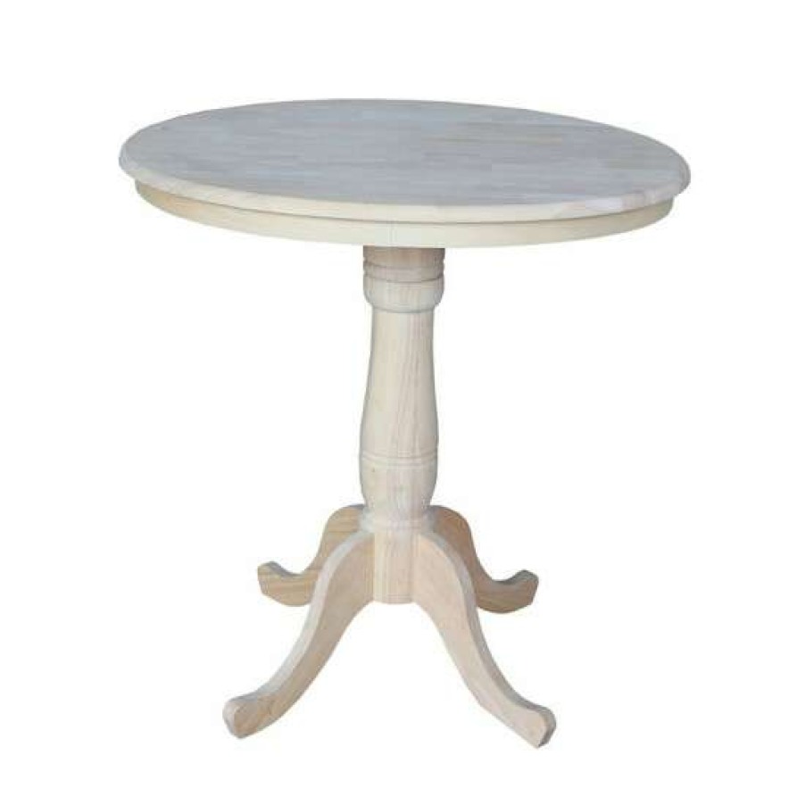 Furniture INC International Concepts | New International Concepts 36 Round Top Pedestal Table 34.9H No Color