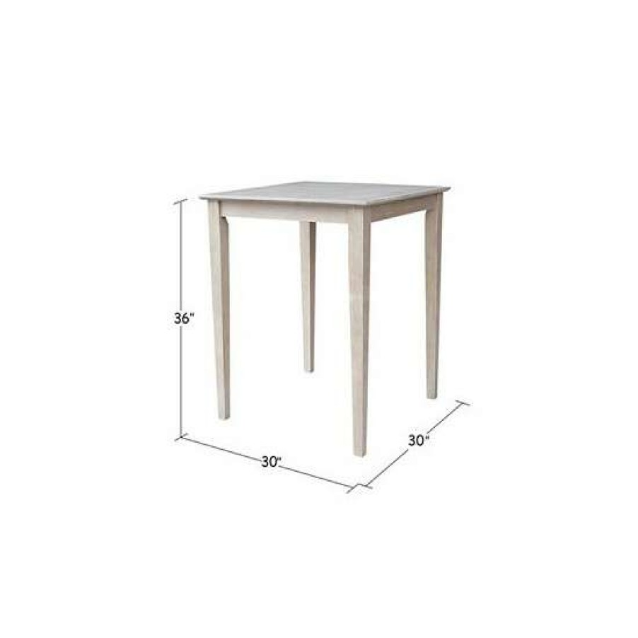 Furniture INC International Concepts | Brand New International Concepts Solid Wood Top Table Counter Height No Color