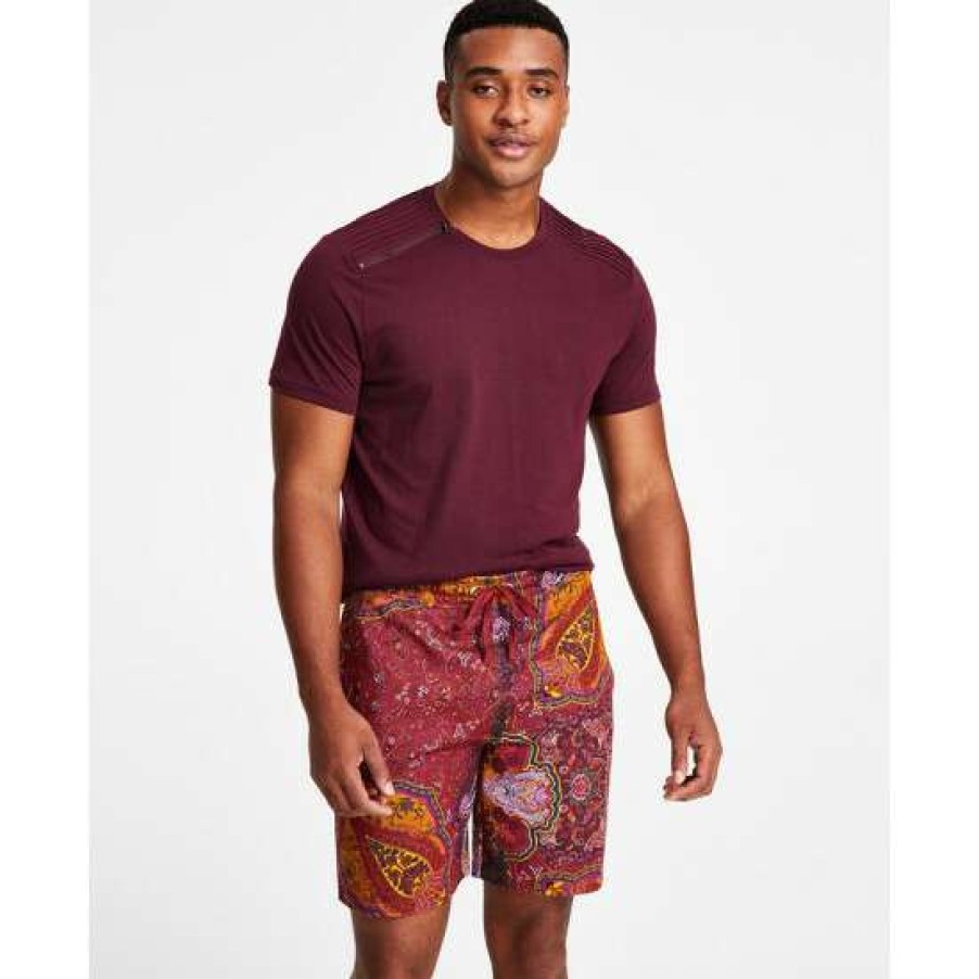 Women INC International Concepts | Cheapest Inc International Concepts Men'S Ero Regular-Fit Paisley-Print 7 Drawstring Shorts, Created For Macy'S Port