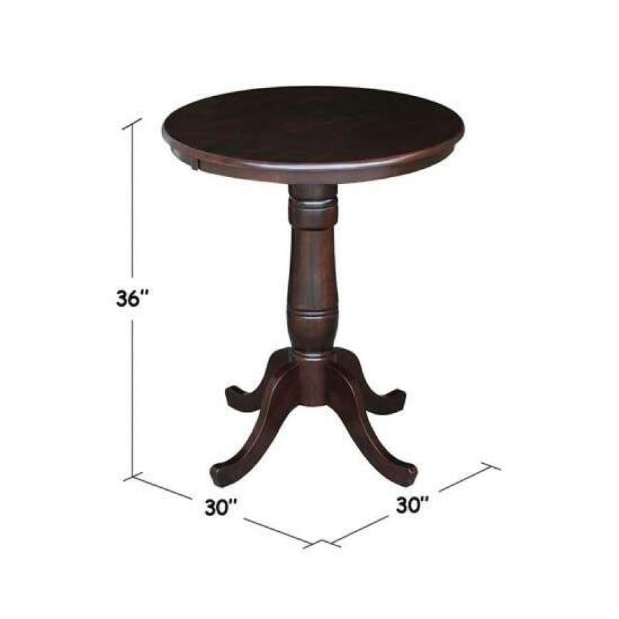 Furniture INC International Concepts | Buy International Concepts 30 Round Top Pedestal Table- 34.9H