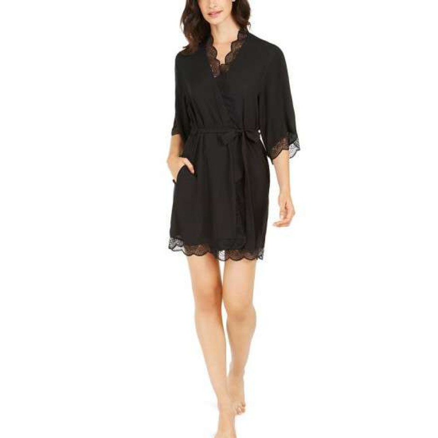 Women INC International Concepts | Best Deal Inc International Concepts Lace Trim Short Robe, Created For Macy'S