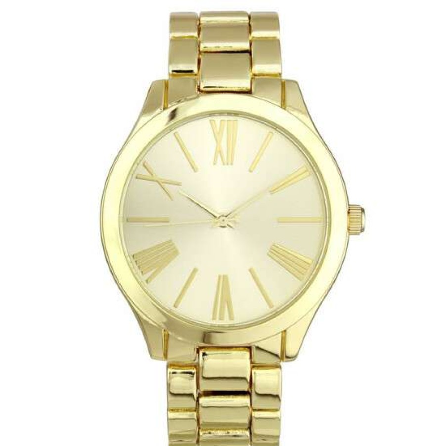 Jewelry & Watches INC International Concepts | New Inc International Concepts Women'S Tone Bracelet Watch 42Mm, Created For Macy'S Gold