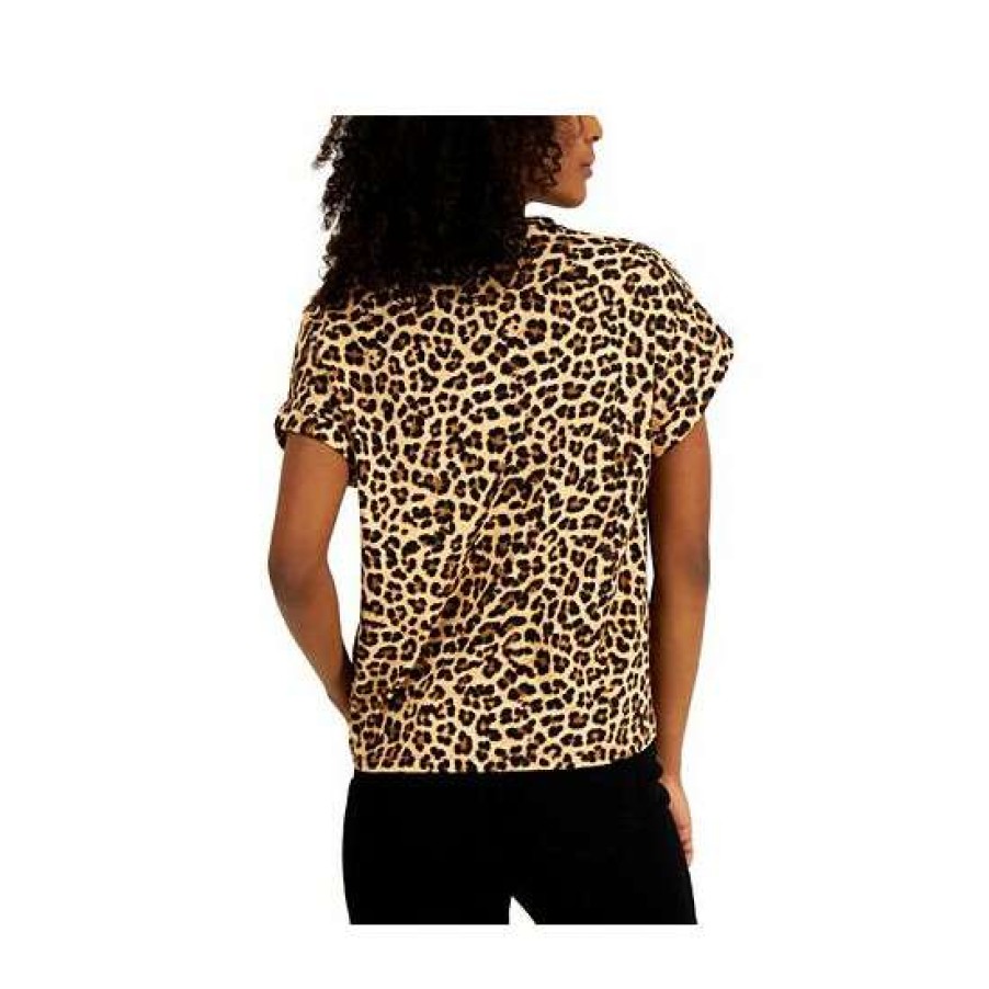 Women INC International Concepts | Best Reviews Of Inc International Concepts Women'S Boxy-Fit T-Shirt, Created For Macy'S Classic Cheetah