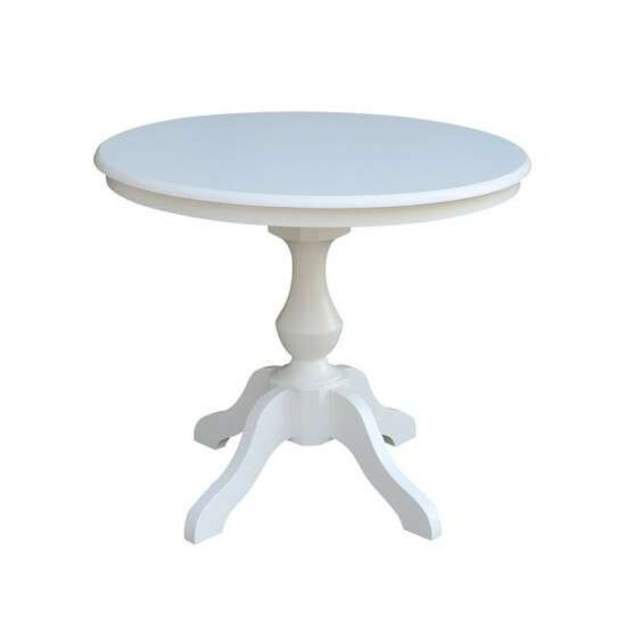 Furniture INC International Concepts | New International Concepts 30 Round Top Pedestal Table- 28.9H No Color