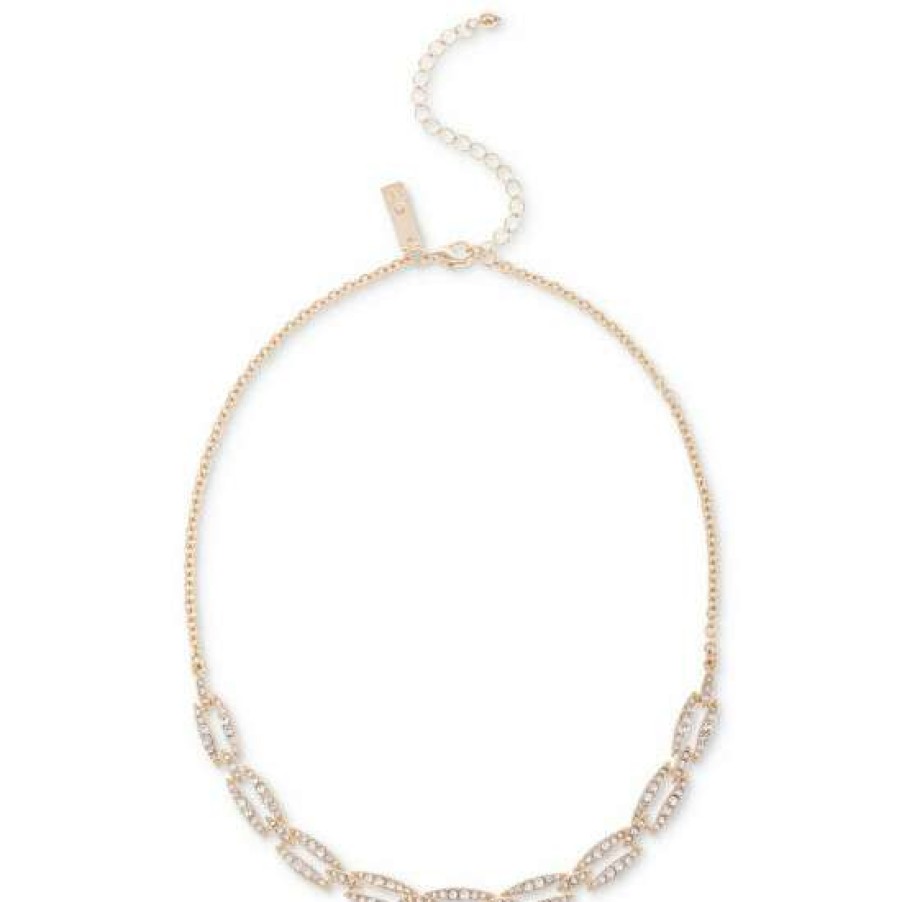 Jewelry & Watches INC International Concepts | Promo Inc International Concepts Tone Pave Link Statement Necklace, 16 + 3 Extender, Created For Macy'S Gold