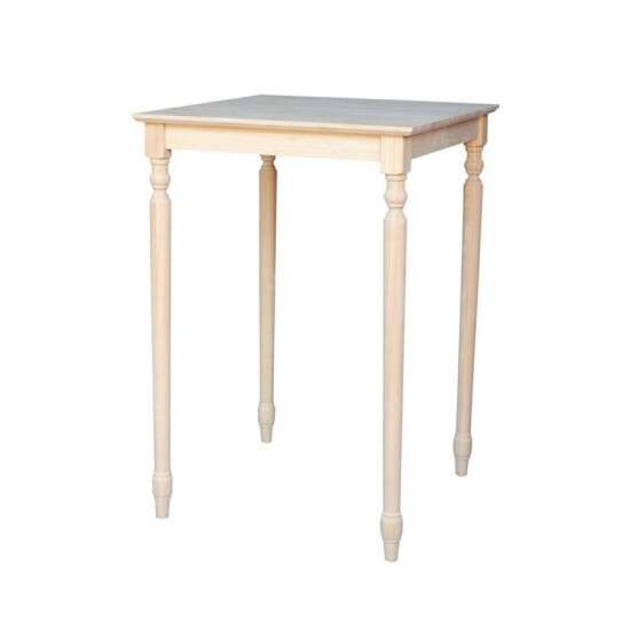 Furniture INC International Concepts | Best Deal International Concepts Solid Wood Top Table Turned Legs No Color