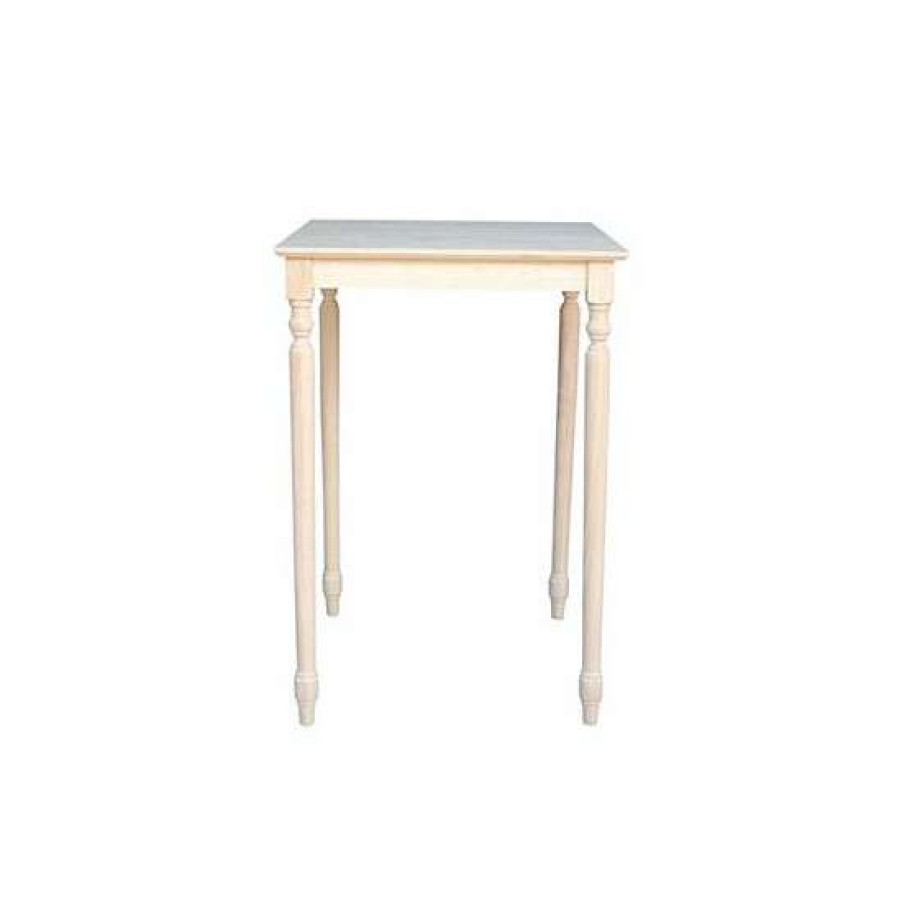 Furniture INC International Concepts | Best Deal International Concepts Solid Wood Top Table Turned Legs No Color