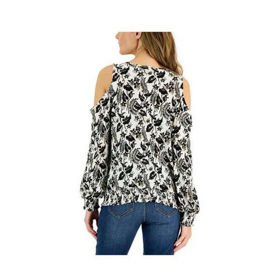 Women INC International Concepts | Best Reviews Of Inc International Concepts Women'S Printed Cold-Shoulder Top, Created For Macy'S Jungle Cascade