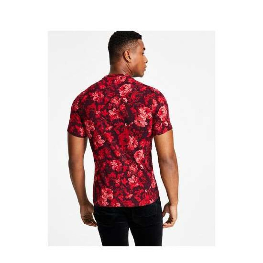 Men INC International Concepts | Best Sale Inc International Concepts Men'S Roscoe Floral Graphic T-Shirt, Created For Macy'S Port