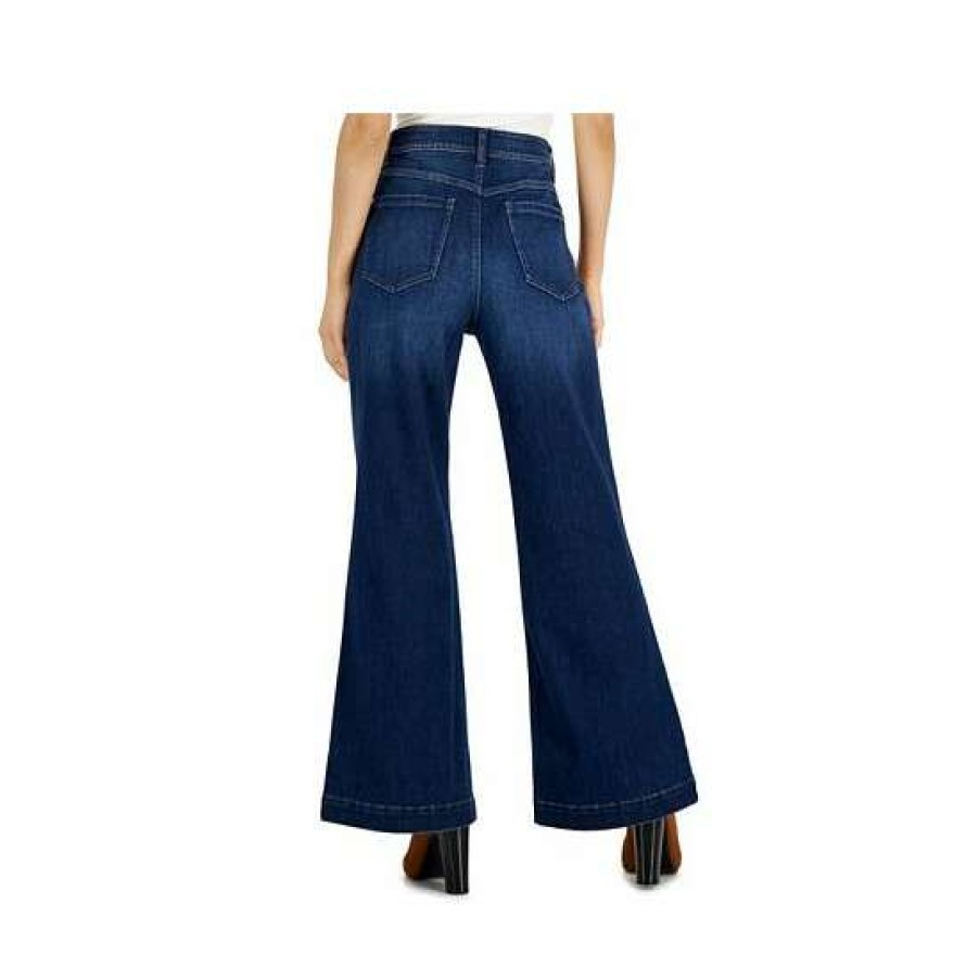 Women INC International Concepts | Flash Sale Inc International Concepts Petite High-Rise Wide-Leg Jeans, Created For Macy'S Dark Indigo