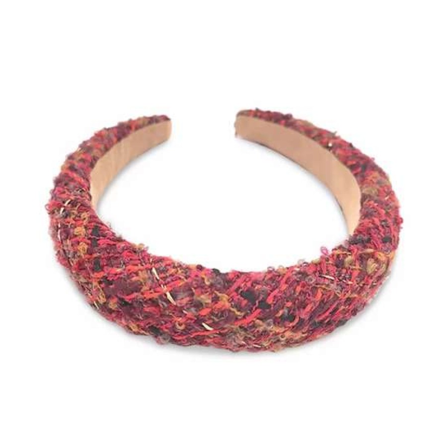 Jewelry & Watches INC International Concepts | Promo Inc International Concepts Wide Tweed Headband, Created For Macy'S Red