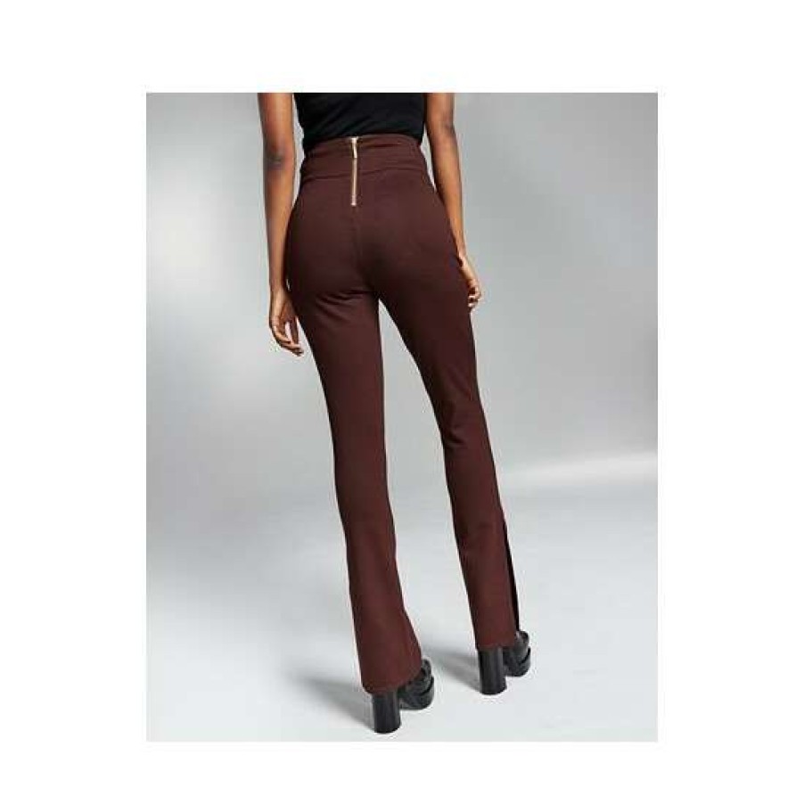 Women INC International Concepts | Cheap Inc International Concepts Ade Samuel For Inc Women'S Slit-Cuff Ponte-Knit Pants, Created For Macy'S Rare Wood