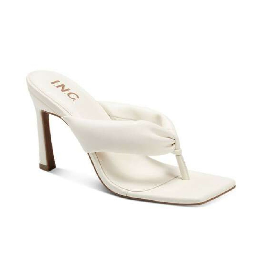 Shoes INC International Concepts | Cheap Inc International Concepts Sagee Thong Dress Sandals, Created For Macy'S White Smooth