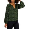 Women INC International Concepts | Budget Inc International Concepts Women'S Snakeskin-Print Hardware-Trim Blouse, Created For Macy'S Desert Snake