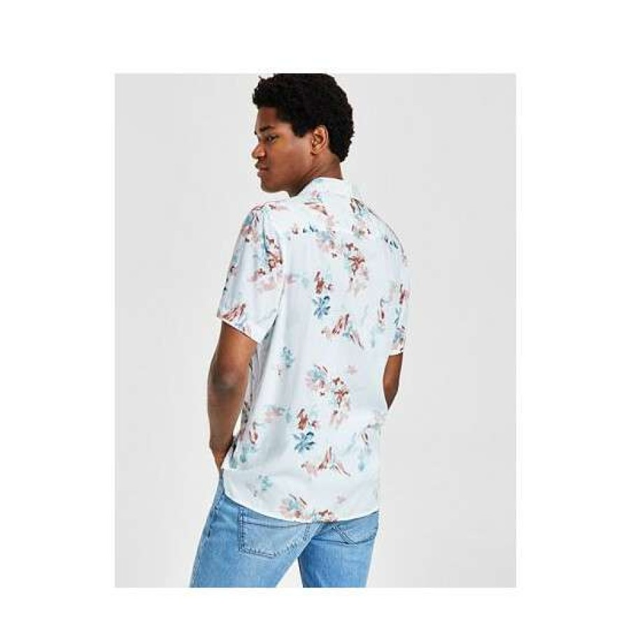 Men INC International Concepts | Best Reviews Of Inc International Concepts Men'S Jason Classic-Fit Short-Sleeve Abstract Print Camp Shirt, Created For Macy'S