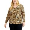 Women INC International Concepts | Cheap Inc International Concepts Plus Size Leopard-Print V-Neck Tunic, Created For Macy'S Caterina Cheetah