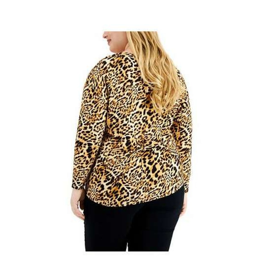 Women INC International Concepts | Cheap Inc International Concepts Plus Size Leopard-Print V-Neck Tunic, Created For Macy'S Caterina Cheetah