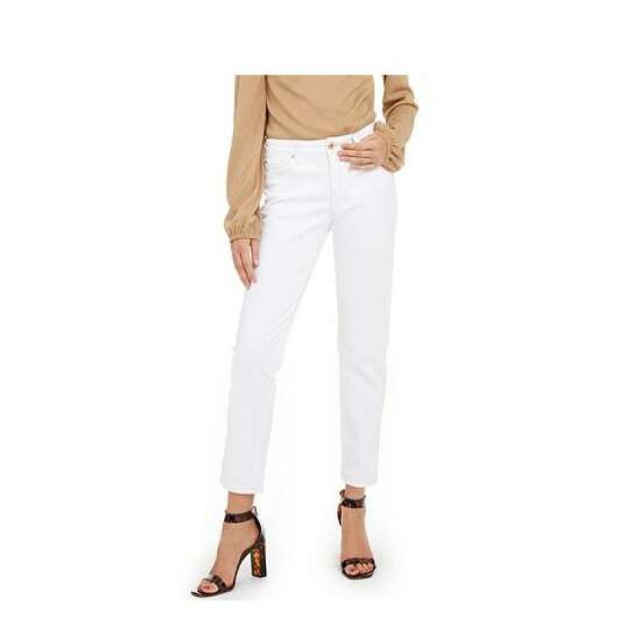 Women INC International Concepts | Best Deal Inc International Concepts Women'S Mid Rise Boyfriend Jean, Created For Macy'S Bright White