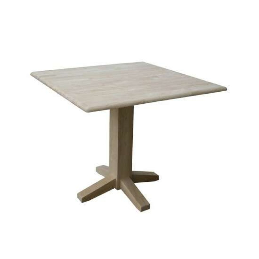 Furniture INC International Concepts | Budget International Concepts Dual Drop Leaf Dining Table Square No Color