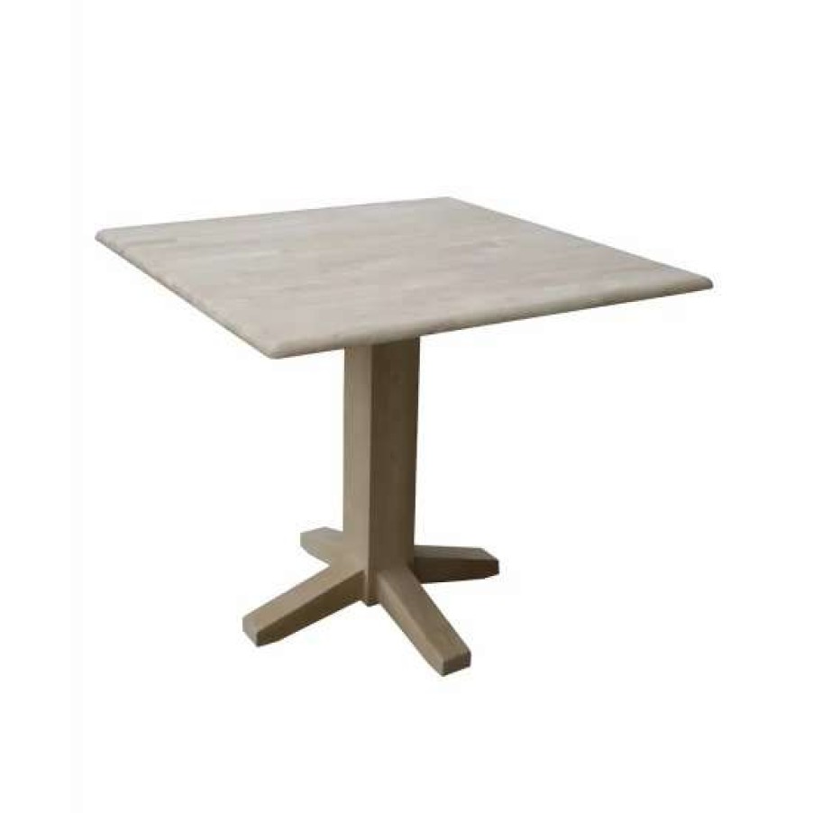 Furniture INC International Concepts | Budget International Concepts Dual Drop Leaf Dining Table Square No Color