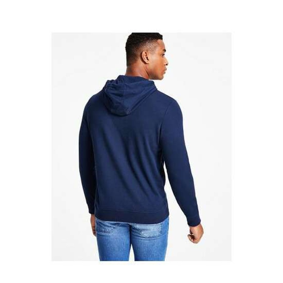 Men INC International Concepts | Best Sale Inc International Concepts Men'S Andres Regular-Fit Floral-Print Hoodie, Created For Macy'S Basic Navy