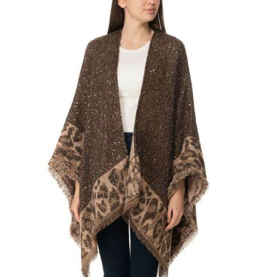 Handbags & Accessories INC International Concepts | Discount Inc International Concepts Topper With Sequined Animal-Print Border, Created For Macy'S