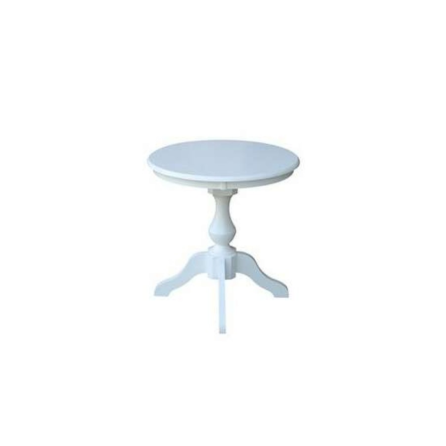 Furniture INC International Concepts | Brand New International Concepts 30 Round Top Pedestal Table- 28.9H White