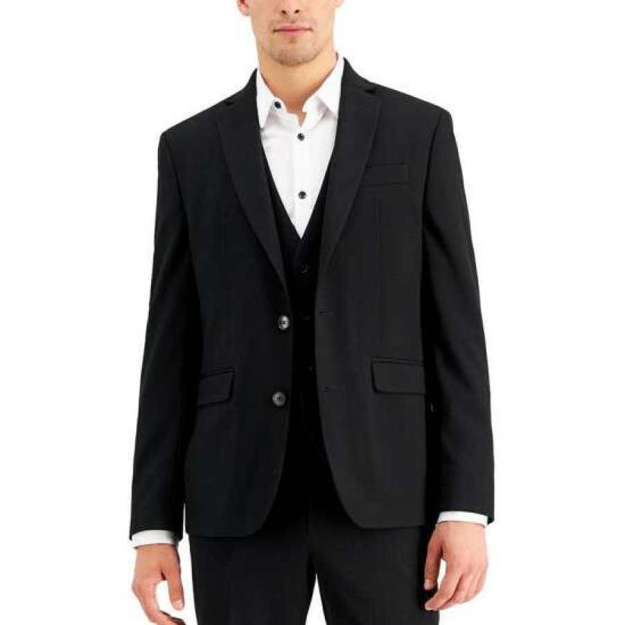 Men INC International Concepts | Discount Inc International Concepts Men'S Slim-Fit Black Solid Suit Jacket, Created For Macy'S Deep Black